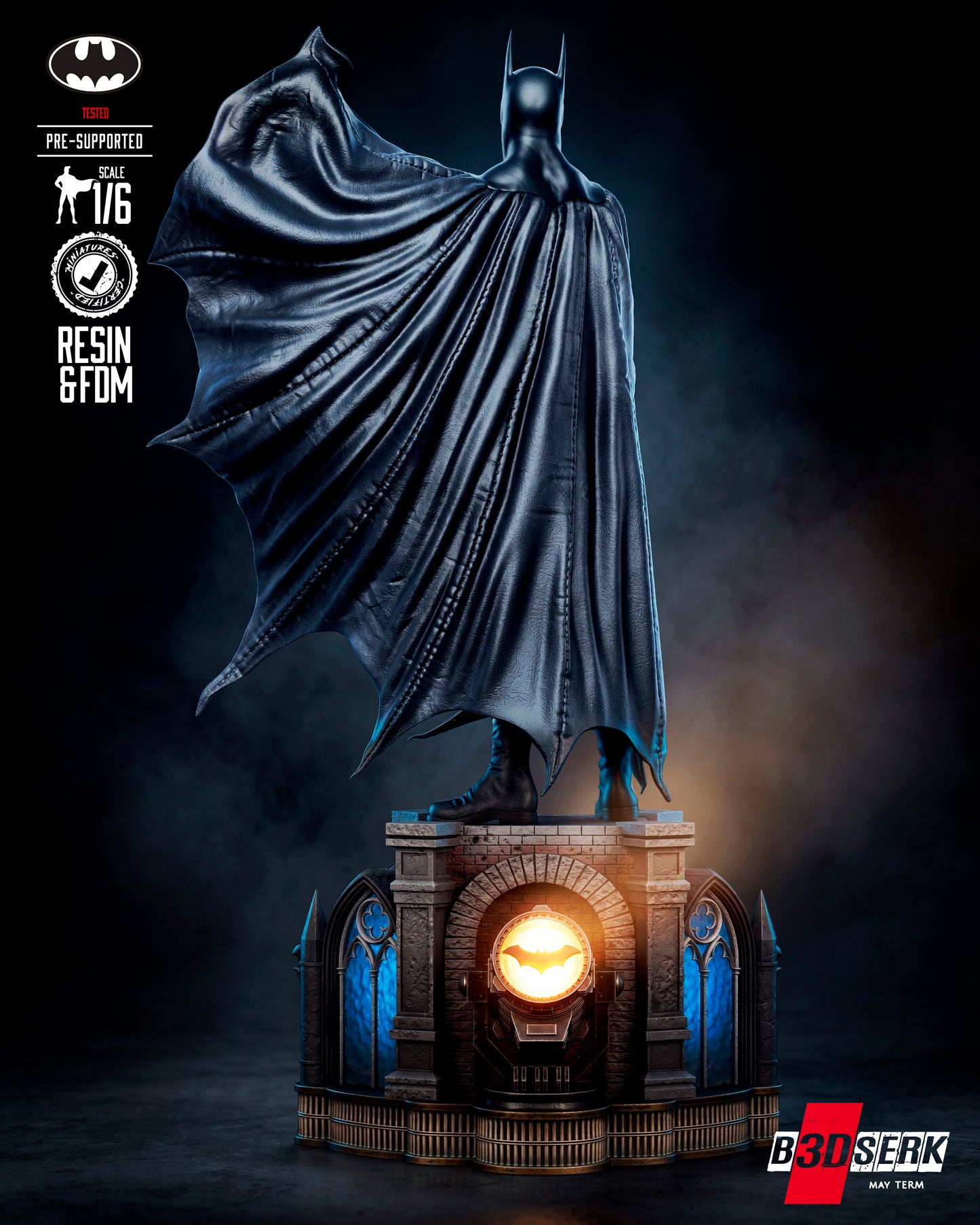 Batman Kingdom Come Sculpture Sculpture (75mm to 500mm) - Unassembled/Unpainted/3D Print