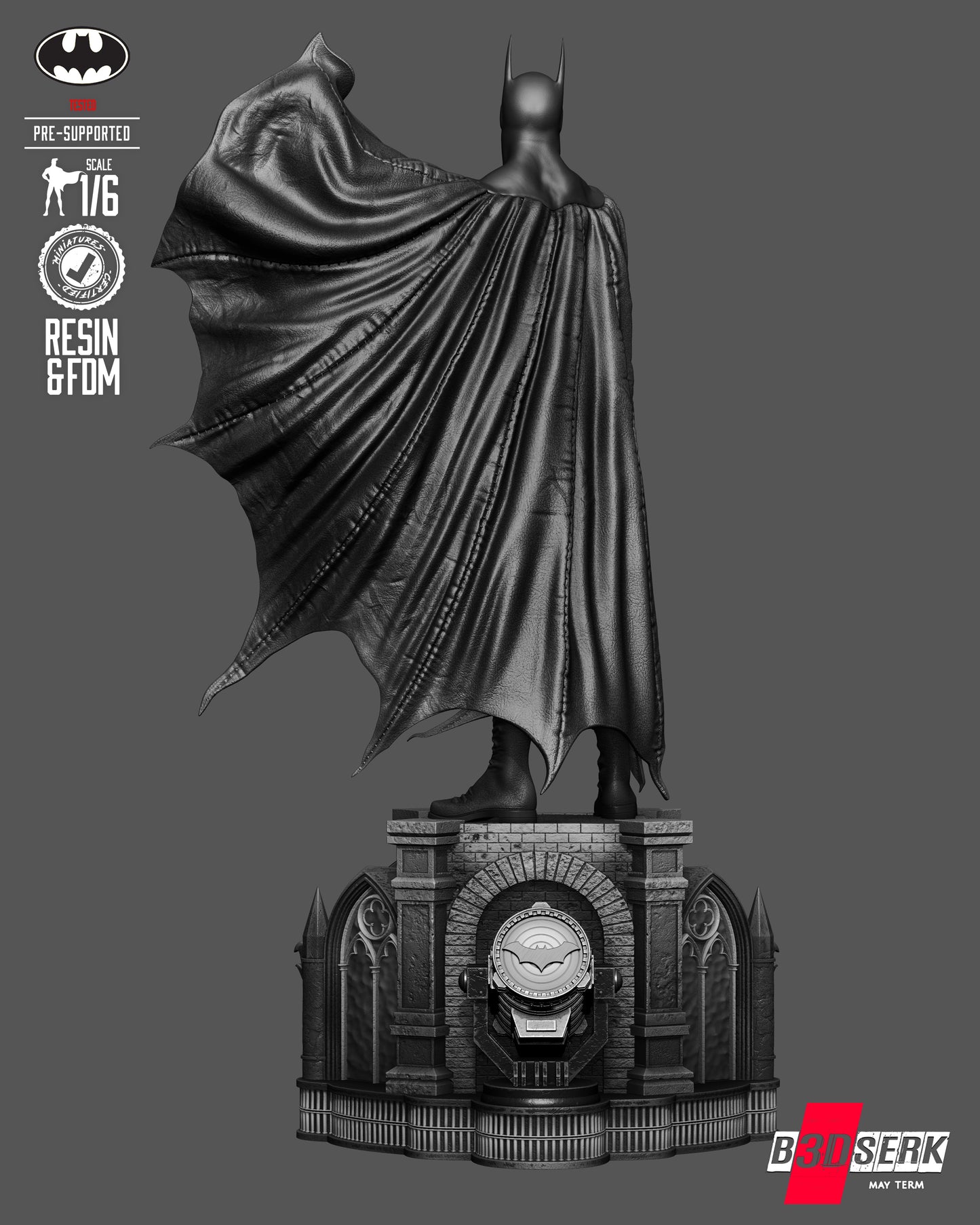 Batman Kingdom Come Sculpture Sculpture (75mm to 500mm) - Unassembled/Unpainted/3D Print