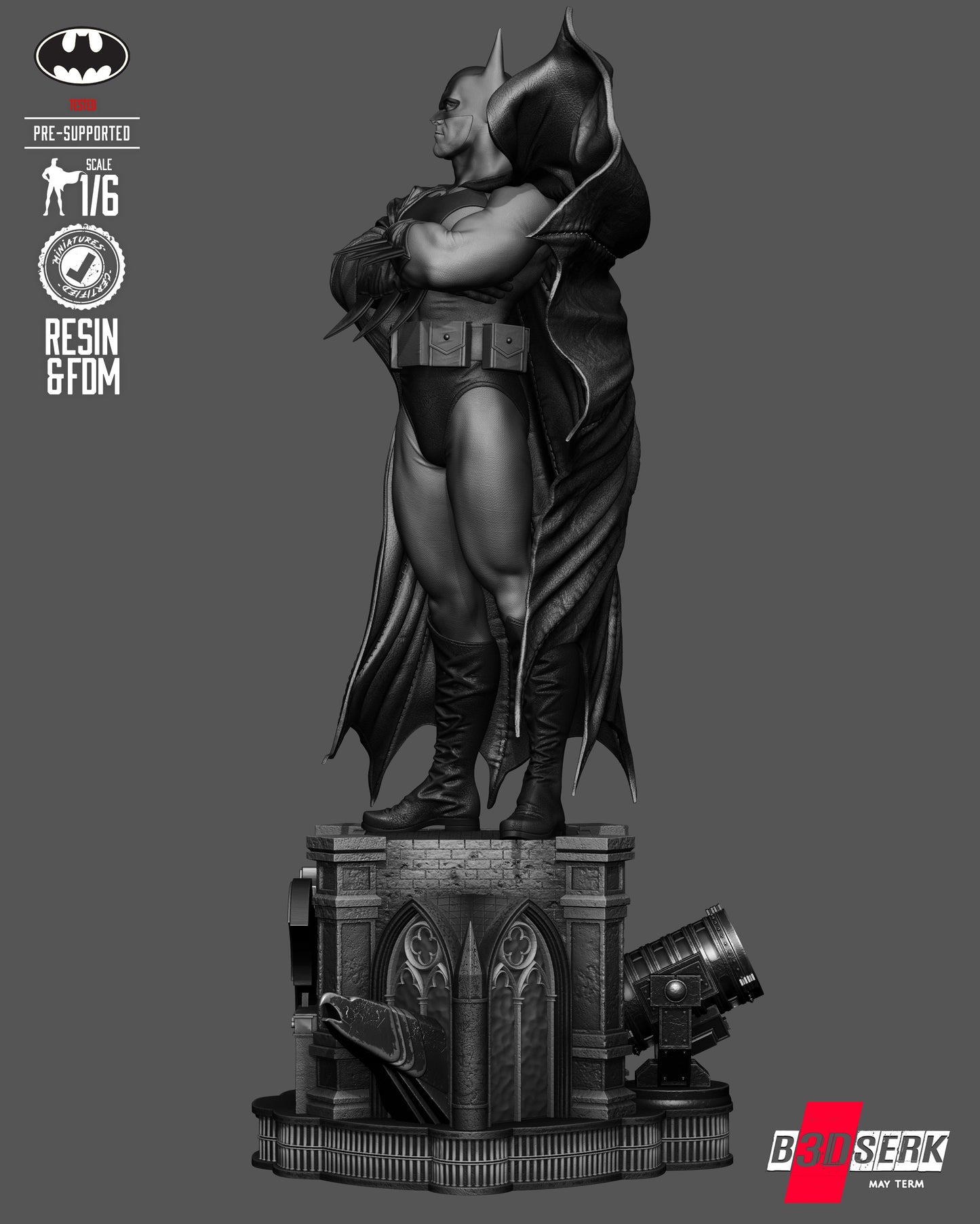 Batman Kingdom Come Sculpture Sculpture (75mm to 500mm) - Unassembled/Unpainted/3D Print