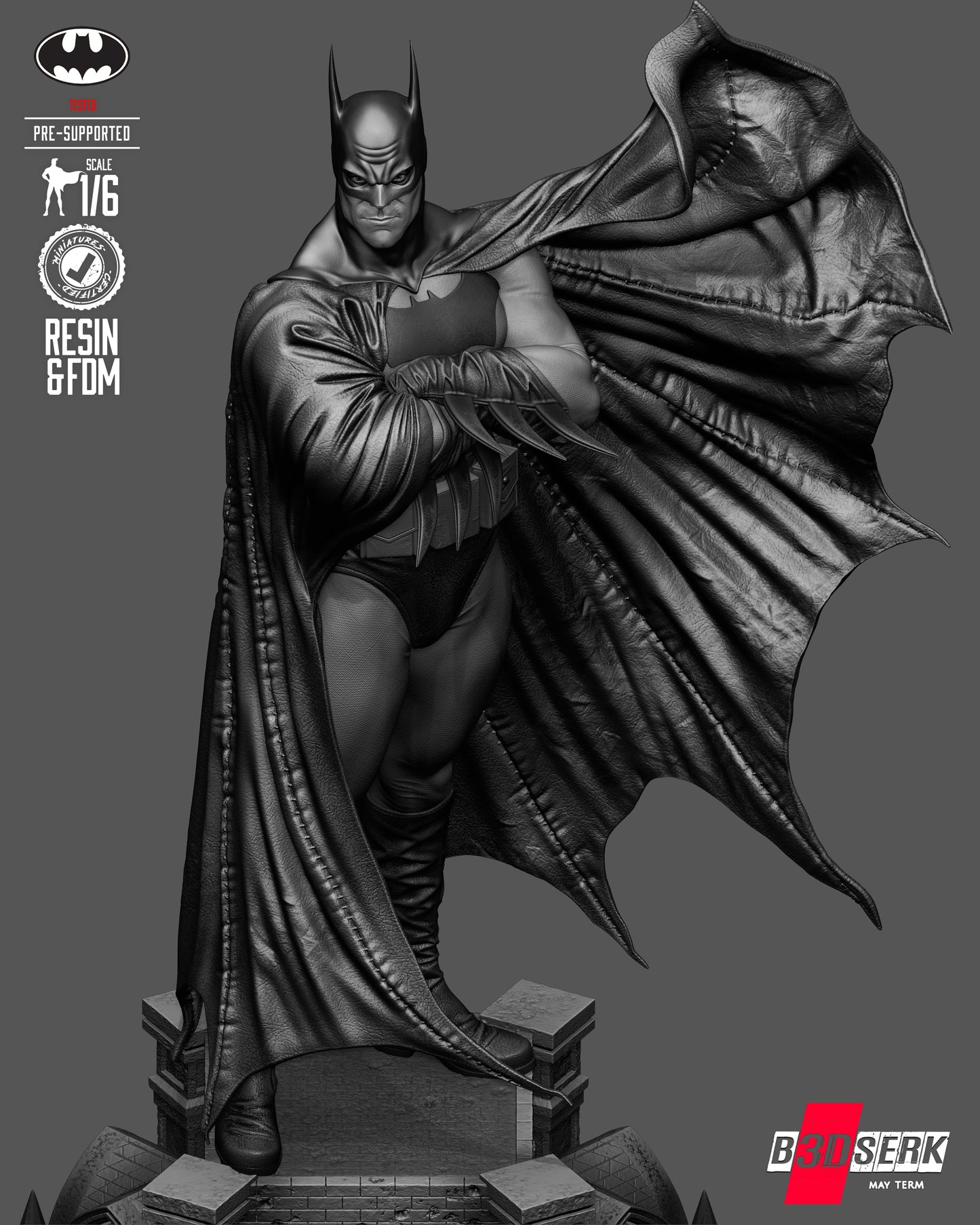 Batman Kingdom Come Sculpture Sculpture (75mm to 500mm) - Unassembled/Unpainted/3D Print