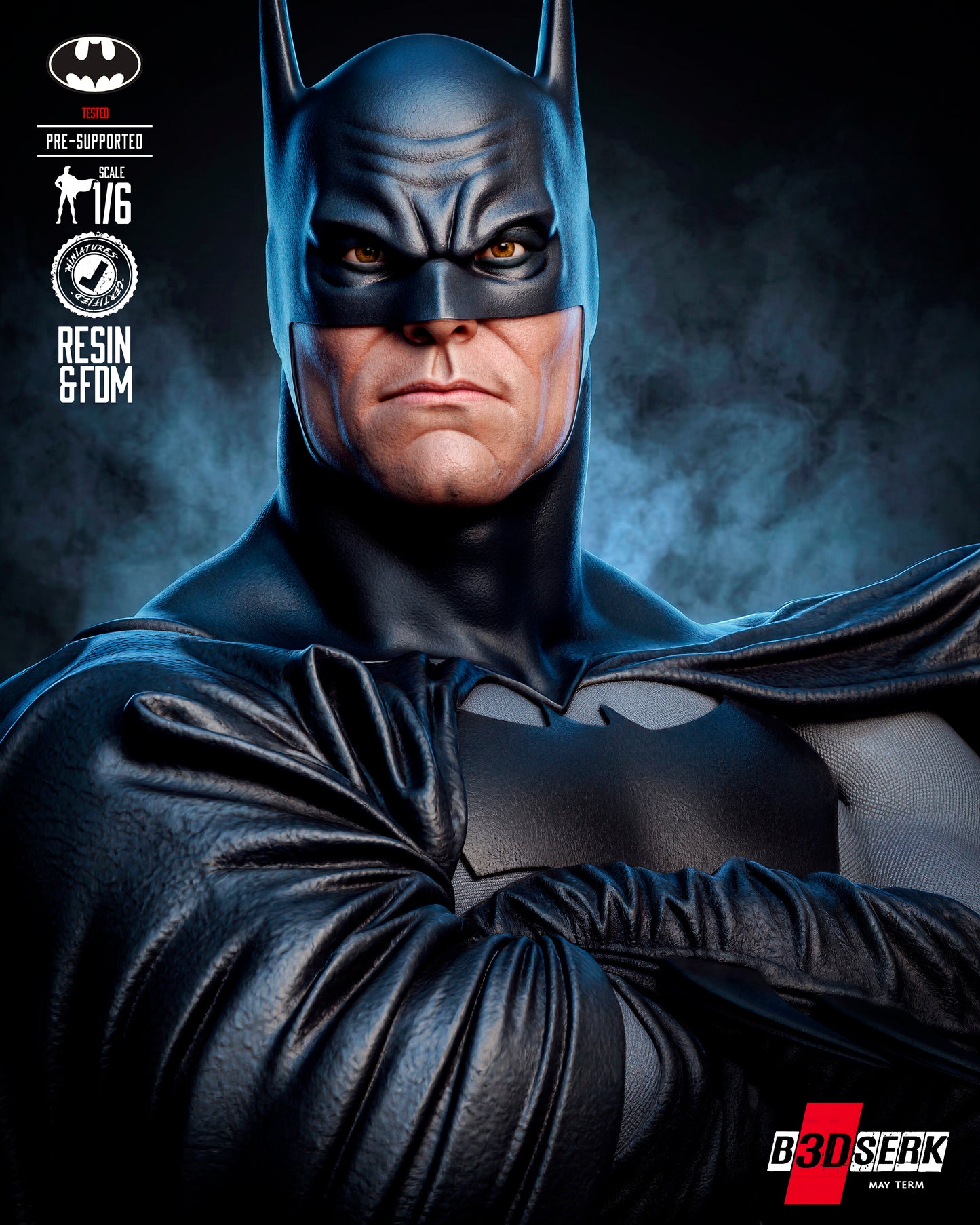 Batman Kingdom Come Sculpture Sculpture (75mm to 500mm) - Unassembled/Unpainted/3D Print