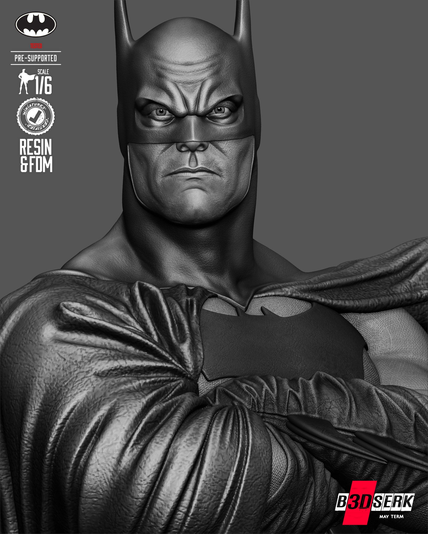 Batman Kingdom Come Sculpture Sculpture (75mm to 500mm) - Unassembled/Unpainted/3D Print