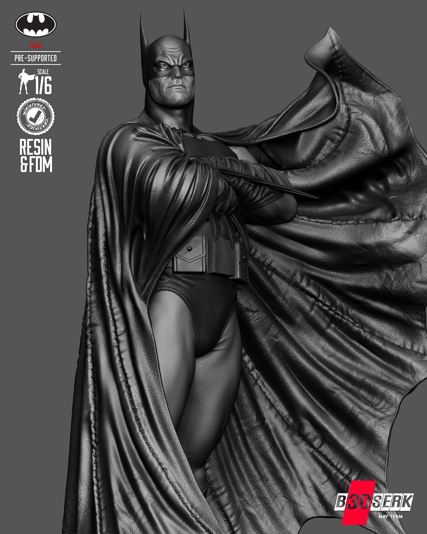Batman Kingdom Come Sculpture Sculpture (75mm to 500mm) - Unassembled/Unpainted/3D Print