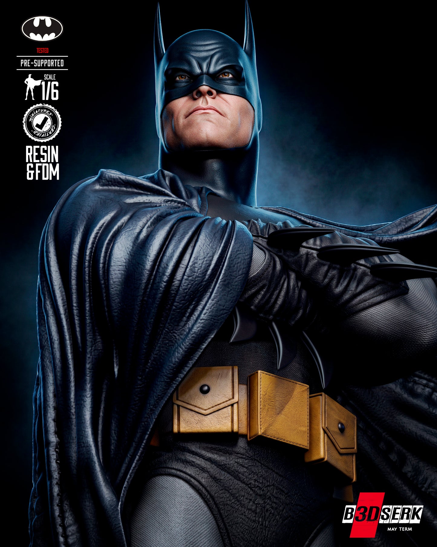 Batman Kingdom Come Sculpture Sculpture (75mm to 500mm) - Unassembled/Unpainted/3D Print