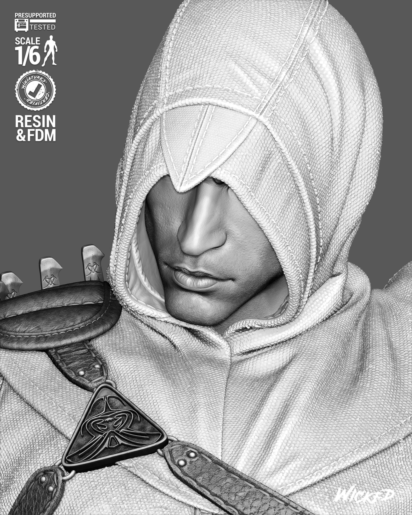 Assassin’s Creed Diorama (75mm to 500mm) - Unassembled/Unpainted/3D Print