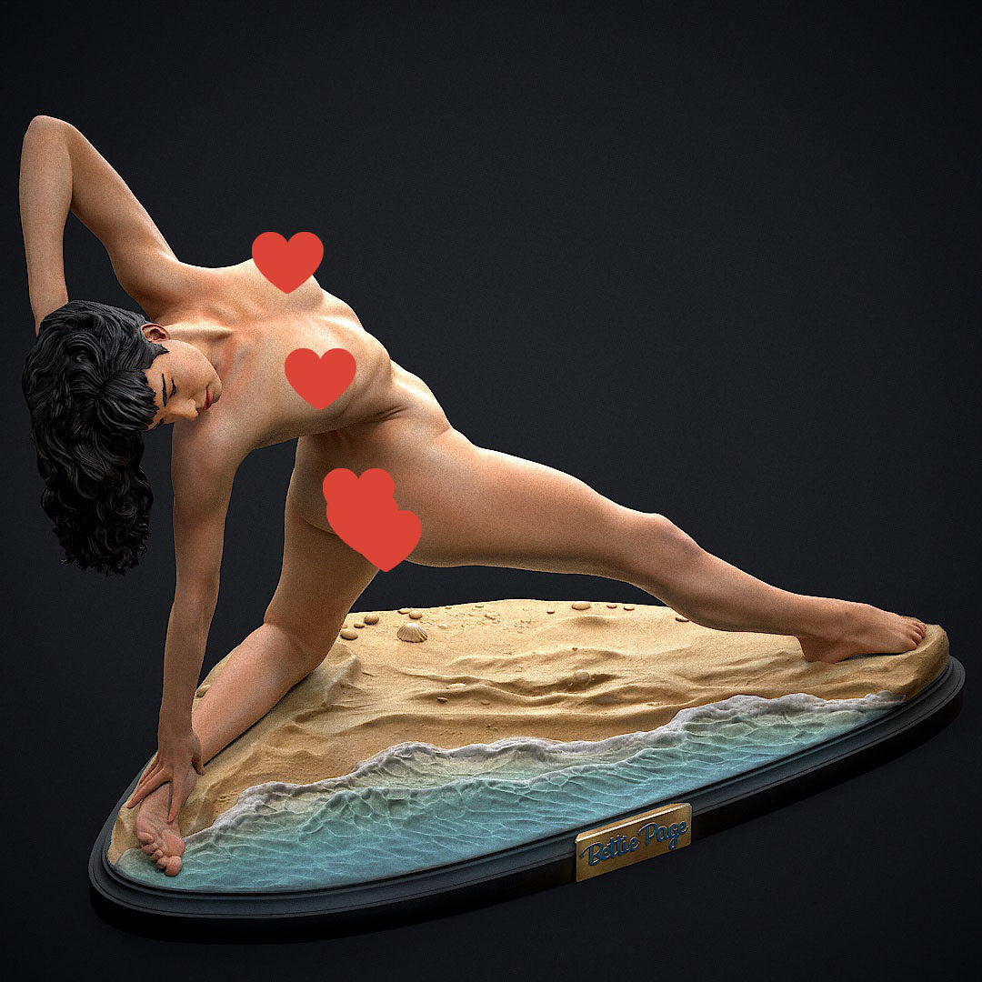 Bettie Page SFW/NSFW Sculpture(75mm to 500mm) - Unassembled/Unpainted/3D Print