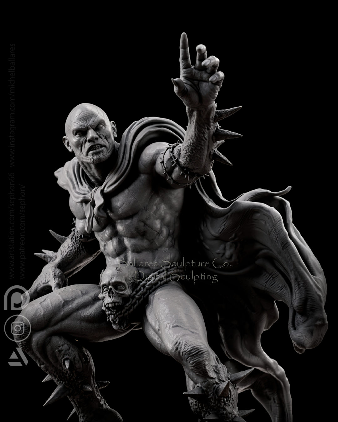 Spawn: Consequence of Sin (75mm to 500mm) - Unassembled/Unpainted/3D Print