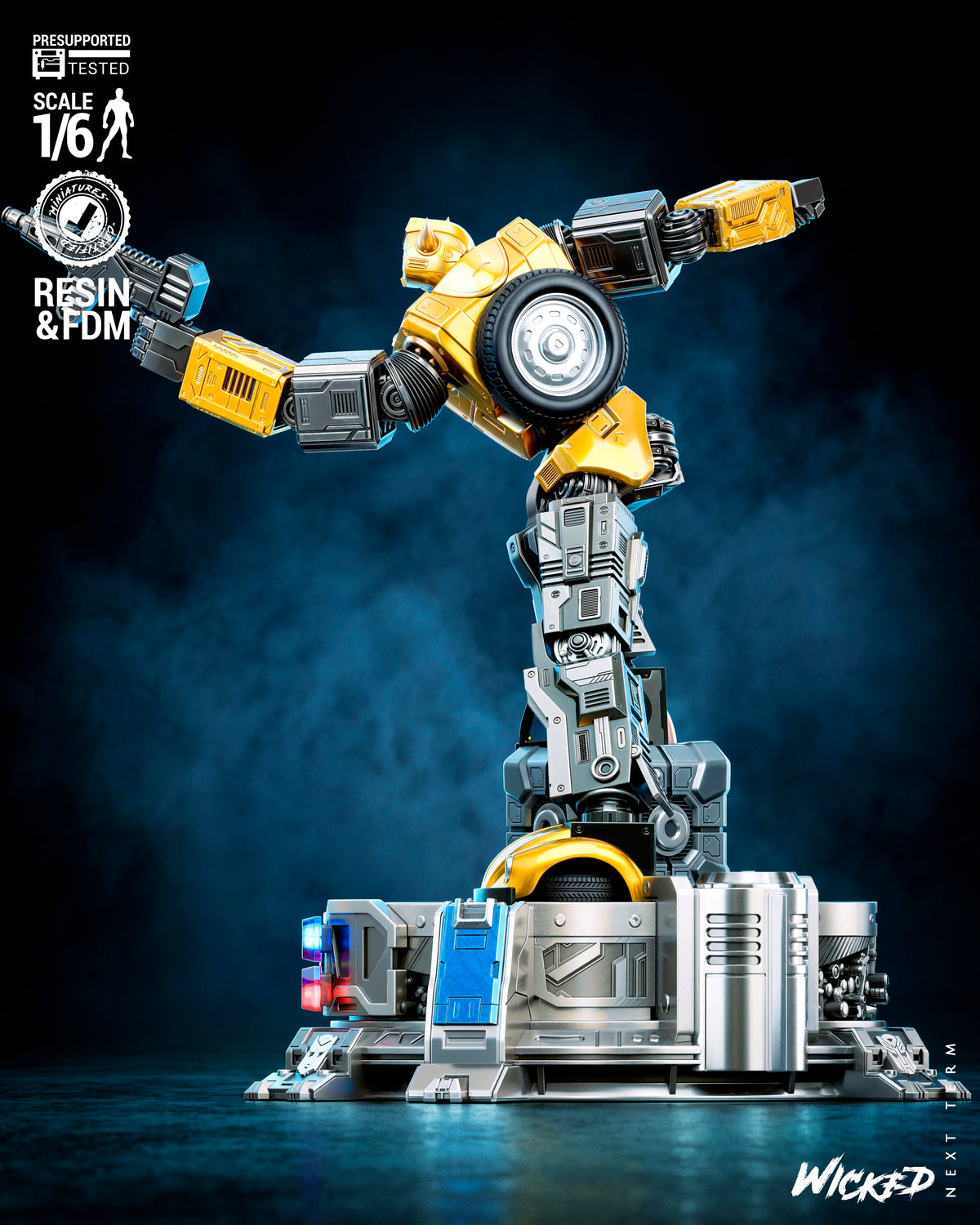 Bumblebee Sculpture (75mm to 500mm) - Unassembled/Unpainted/3D Print