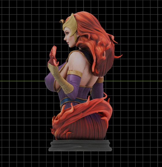 Scarlet Witch Egyptian Goddess Bust(75mm to 500mm) - Unassembled/Unpainted/3D Print