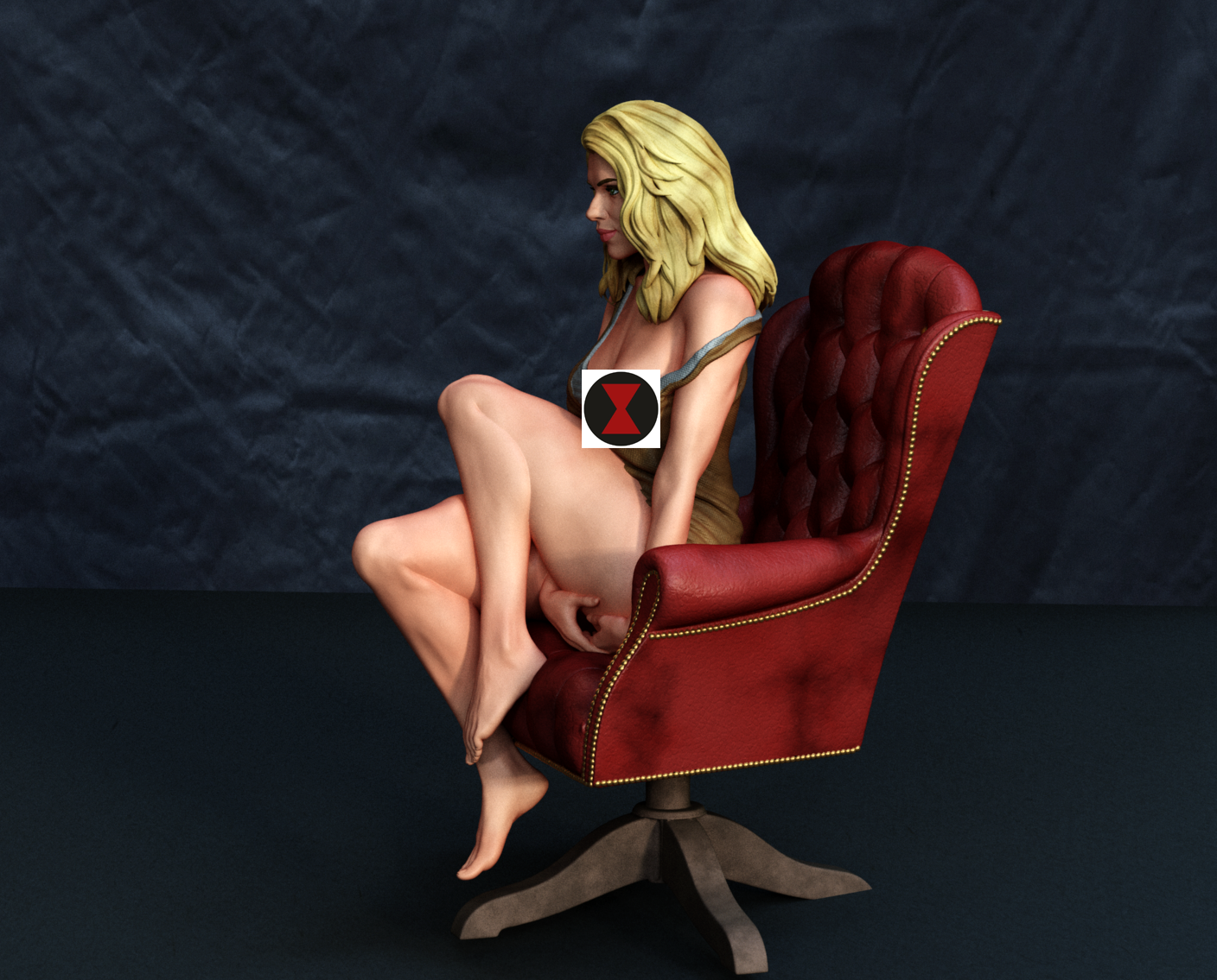 Agent Romanoff NSFW Sculpture (75mm to 500mm) - Unassembled/Unpainted/3D Print