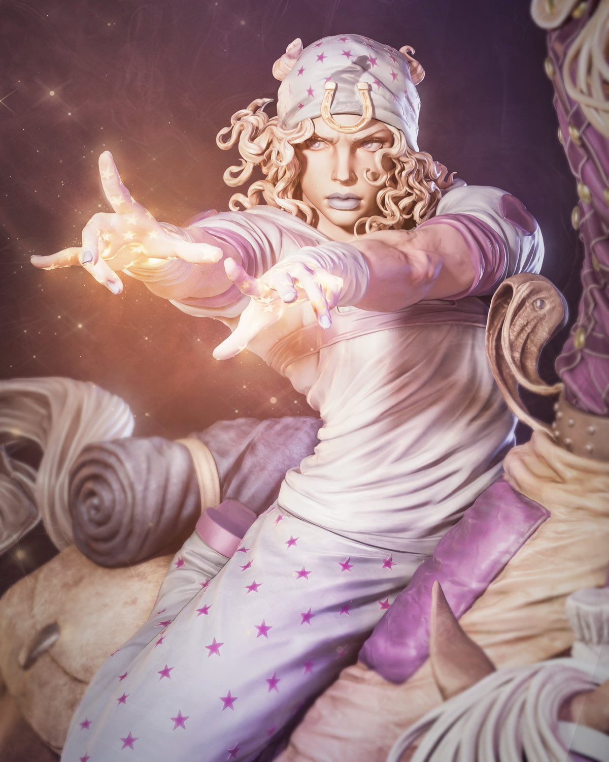 JoJo's Bizarre Adventure: Steel Ball Run Sculpture (75mm to 500mm) - Unassembled/Unpainted/3D Print