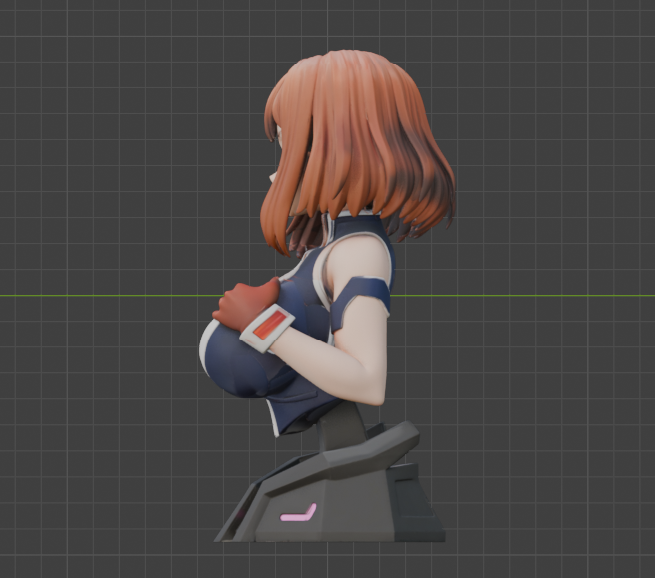 Zero-Gravity Heroine Bust (75mm to 500mm) - Unassembled/Unpainted/3D Print