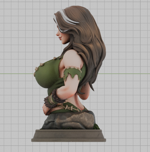 Savage Land Rogue Bust (75mm to 500mm) - Unassembled/Unpainted/3D Print