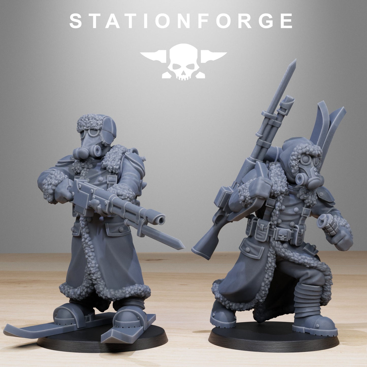 GrimGuard Frostwatch Skiers (x10) TTRPG - Wargaming - Grimdark
