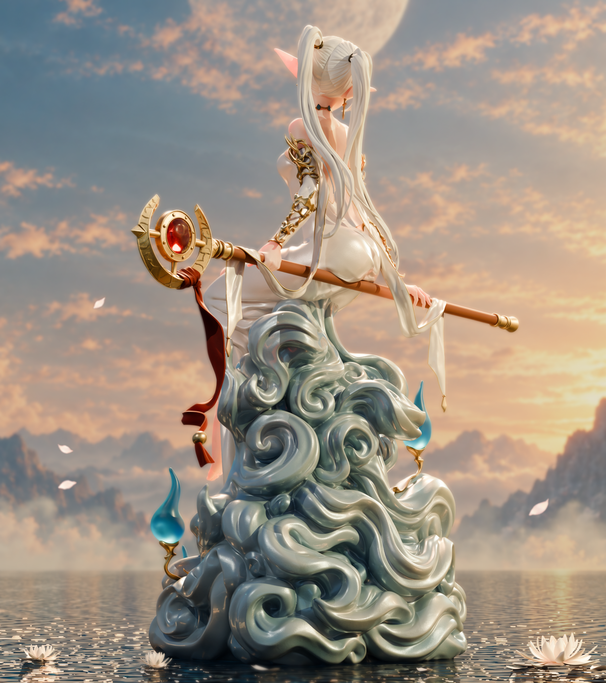 Frieren Sculpture (75mm to 500mm) - Unassembled/Unpainted/3D Print