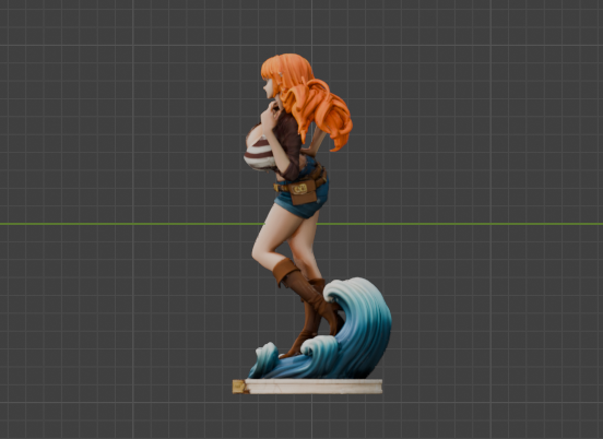 Nami Sculpture (75mm to 500mm) - Unassembled/Unpainted/3D Print
