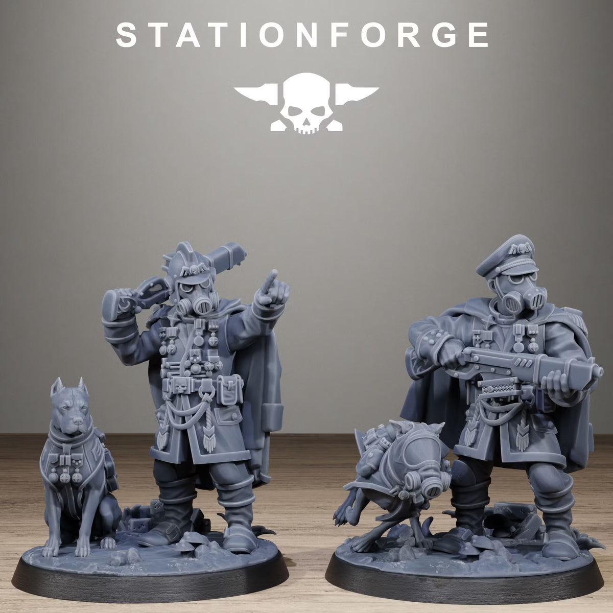 GrimGuard Honoured Commander (x2) - TTRPG - Wargaming - Grimdark