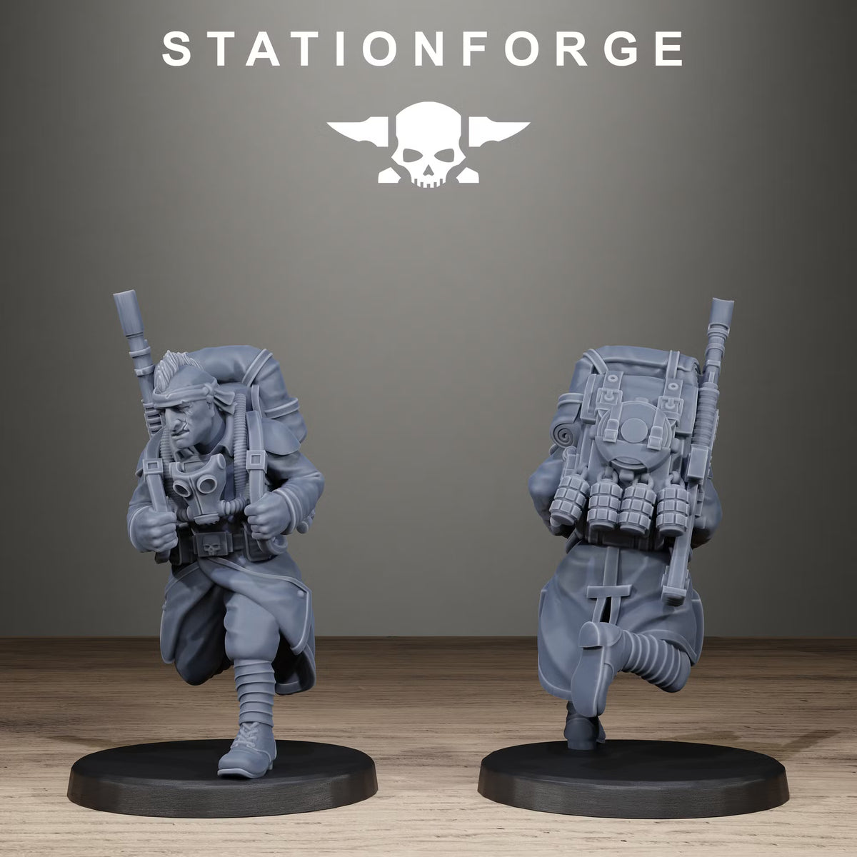 GrimGuard Unmasked Infantry (x10) - TTRPG - Wargaming - Grimdark