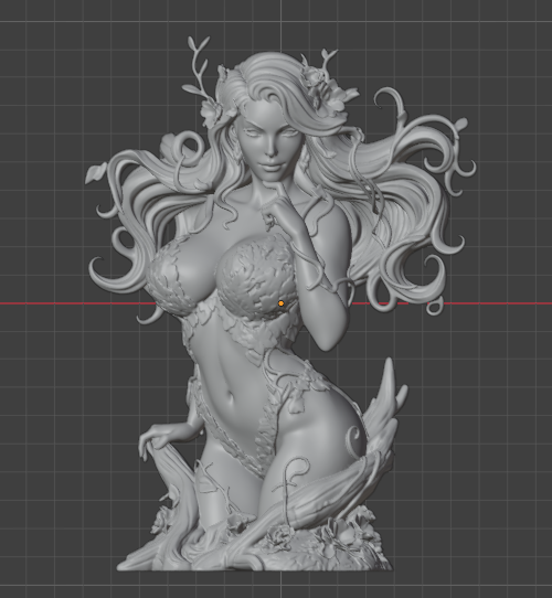 Buste de Poison Ivy (75 mm à 500 mm) - Non assemblé/Non peint/Impression 3D
