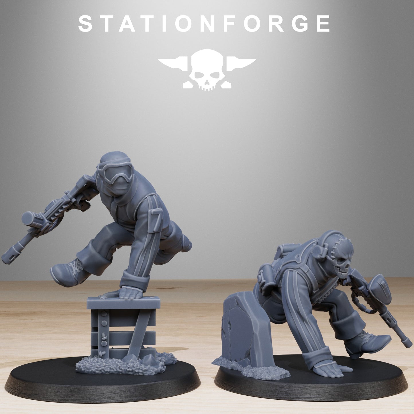 GrimGuard Paintball Squad (x10) - by Station Forge - TTRPG - Wargaming - Grimdark