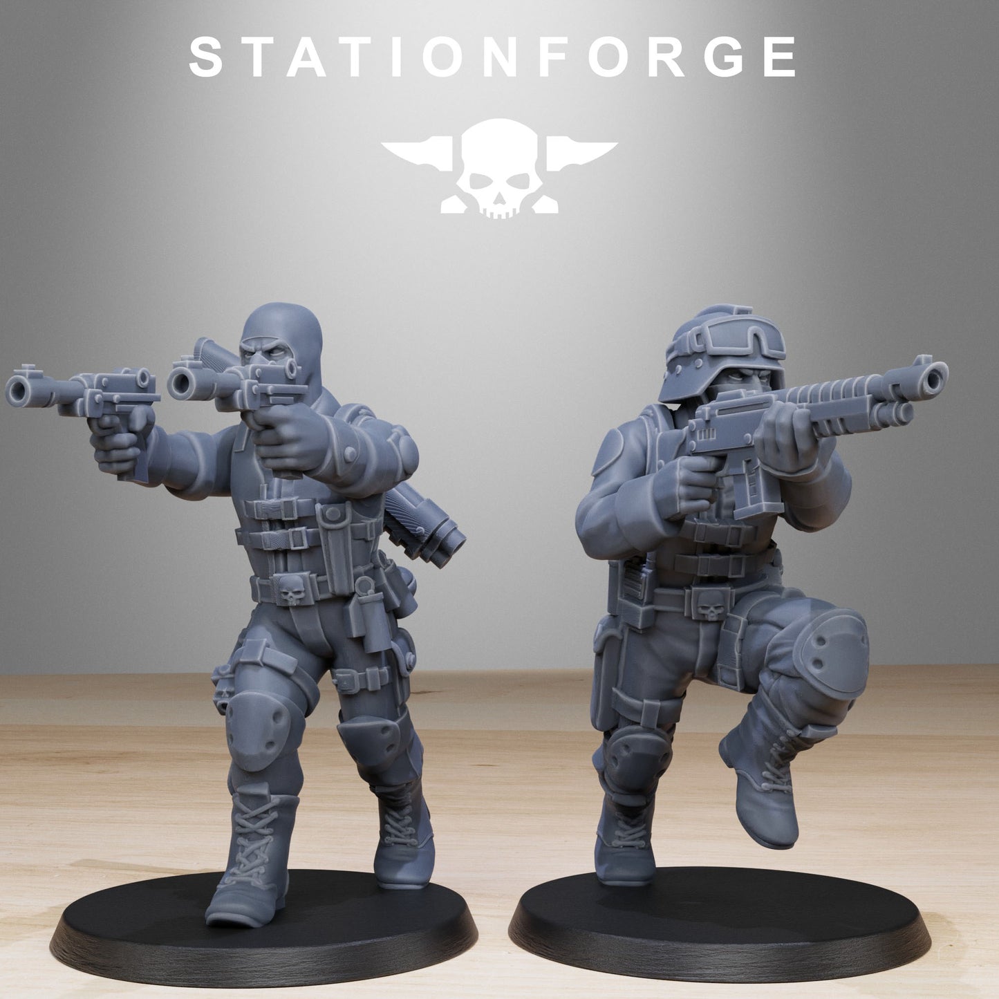 GrimGuard Counter Terrorists (x10) - by Station Forge - TTRPG - Wargaming - Grimdark