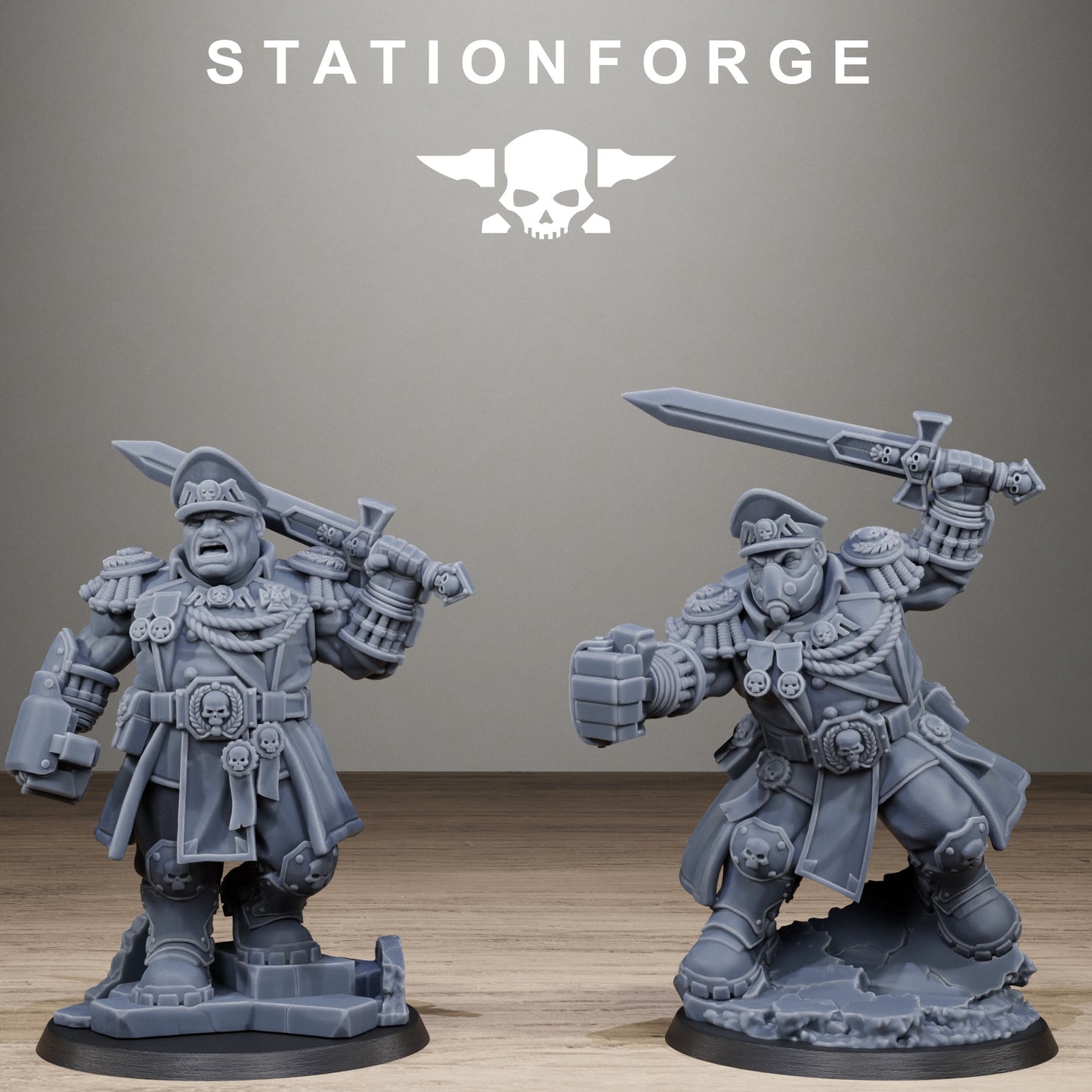 GrimGuard Mutant Leader (x2) - TTRPG - Wargaming - Grimdark