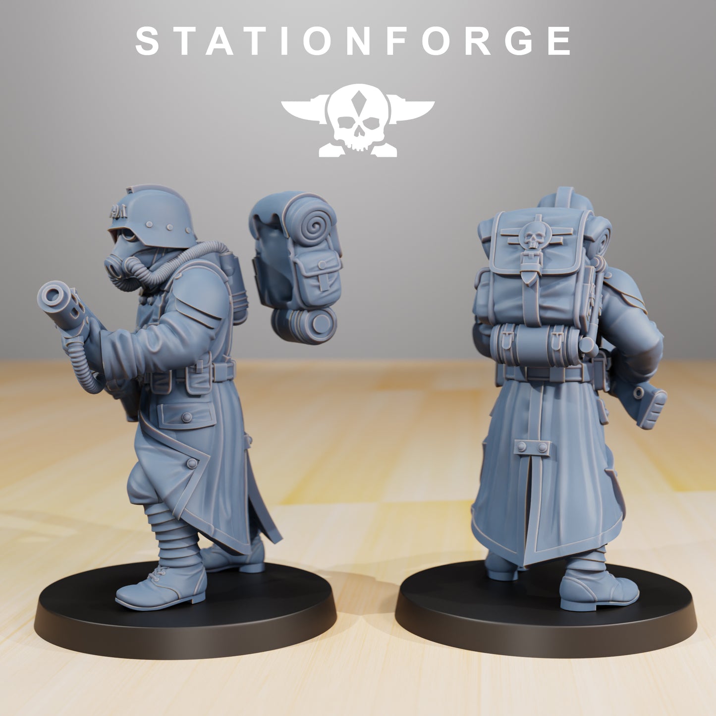 GrimGuard Infantry (x10)  - by Station Forge - TTRPG - Wargaming - Grimdark