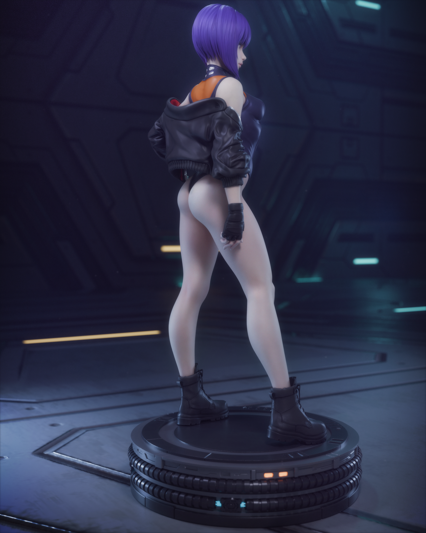 Motoko Kusanagi Sculpture (75mm to 500mm) - Unassembled/Unpainted/3D Print