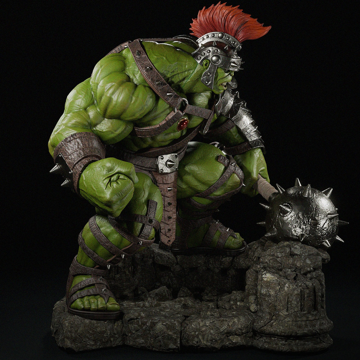 Gladiator Hulk Sculpture (75mm to 500mm) - Unassembled/Unpainted/3D Print