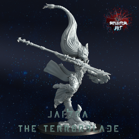 Jai'Zra The Terrorblade / Construct/Wargaming/GrimDark/ Compatible with Warhammer 40K - by Imperium Art Miniatures- Tabletop RPG Miniature - Roleplaying 3D Printed Fantasy Mini