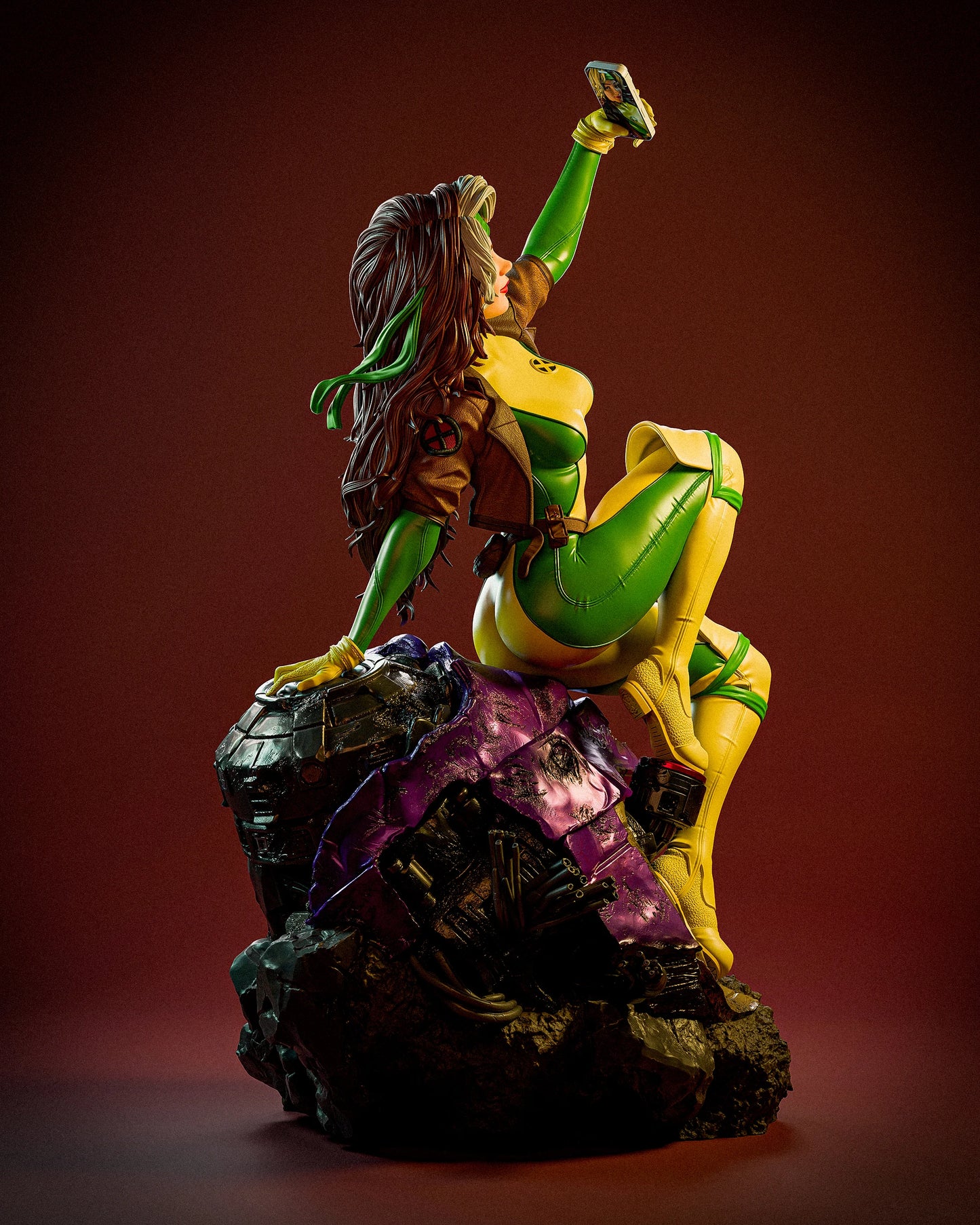 X-Men: Rogue Sculpture (75mm to 500mm) - Unassembled/Unpainted/3D Print