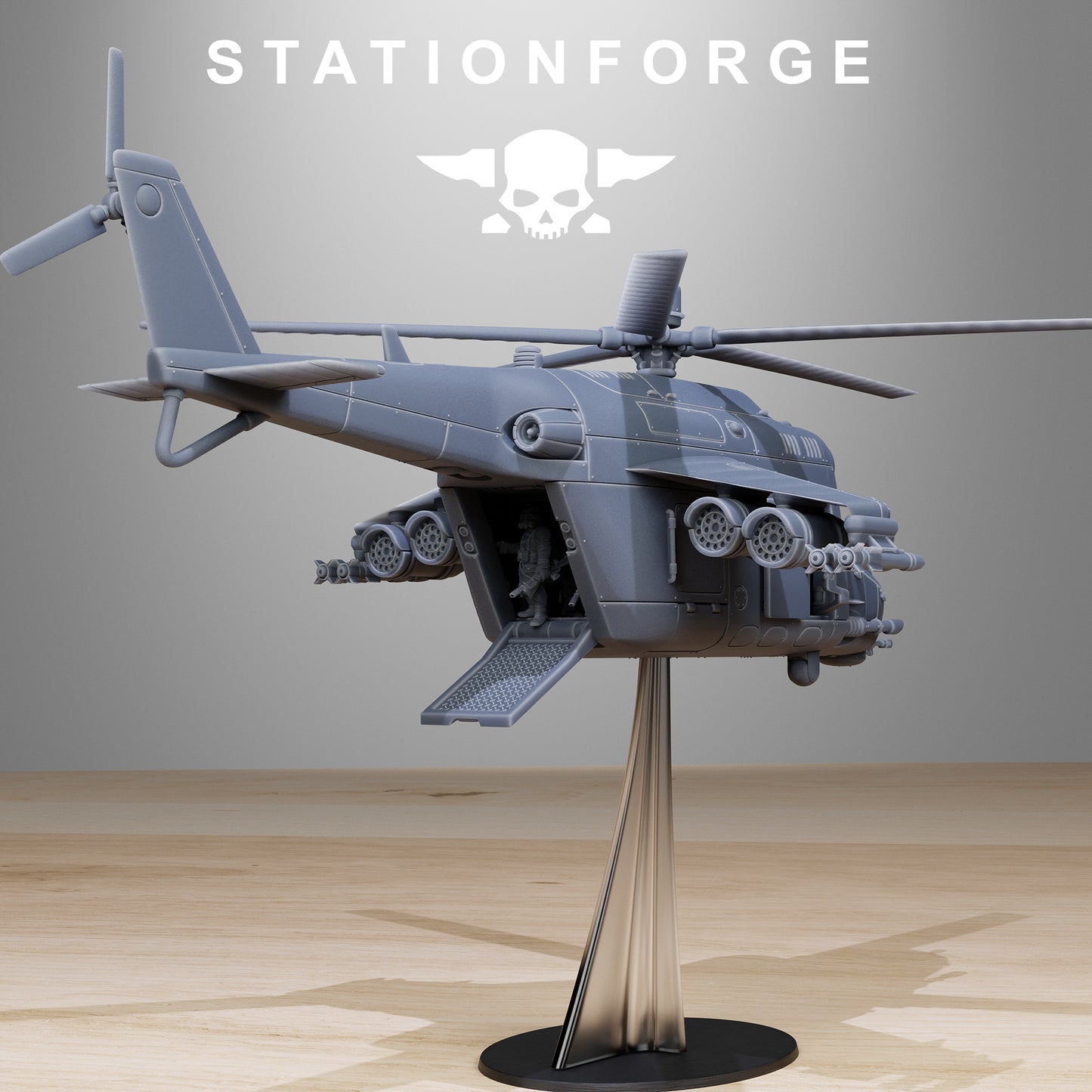 GrimGuard Helicopter - TTRPG - Wargaming - Grimdark