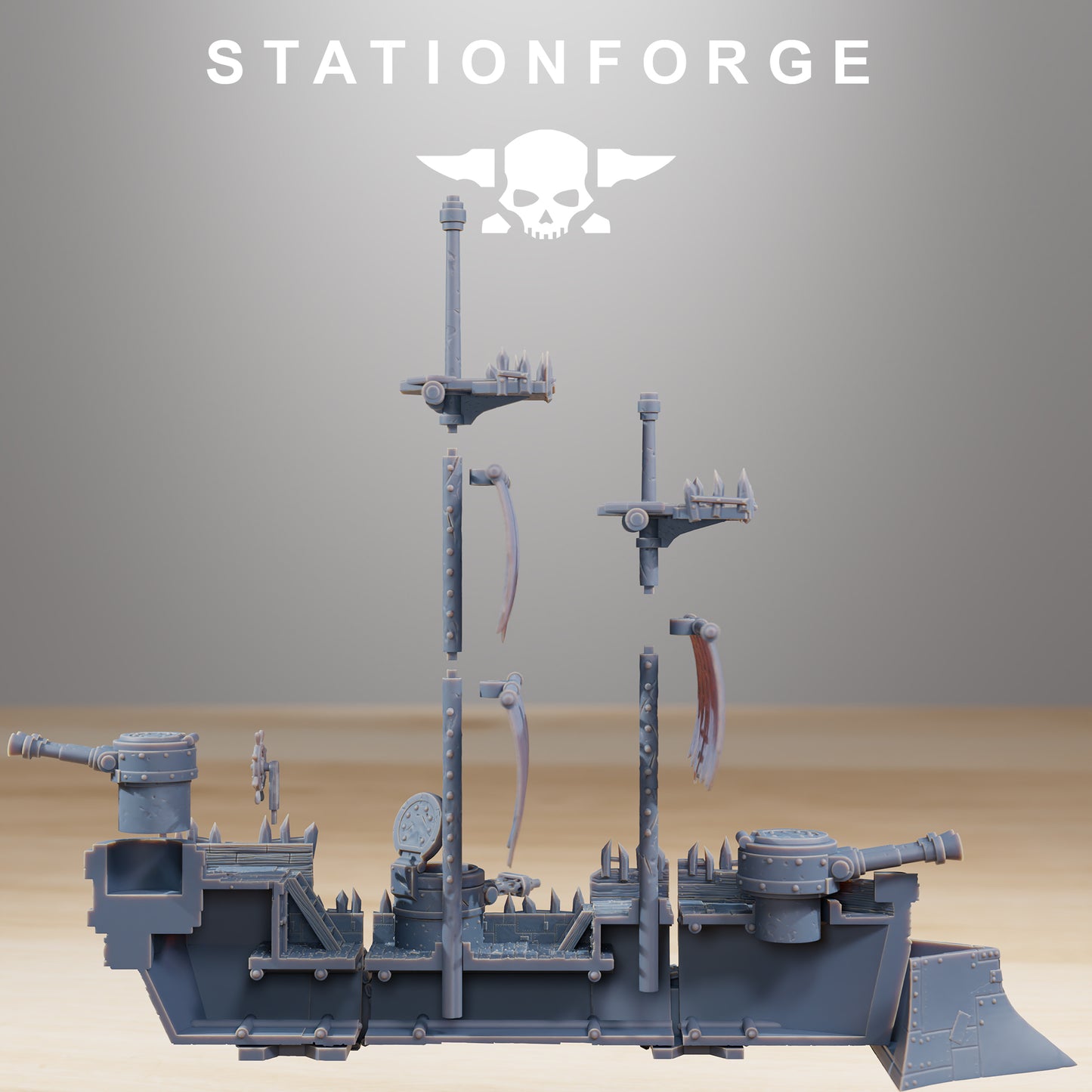 Gobs Pearl Battle Ship - TTRPG - Wargaming - Grimdark