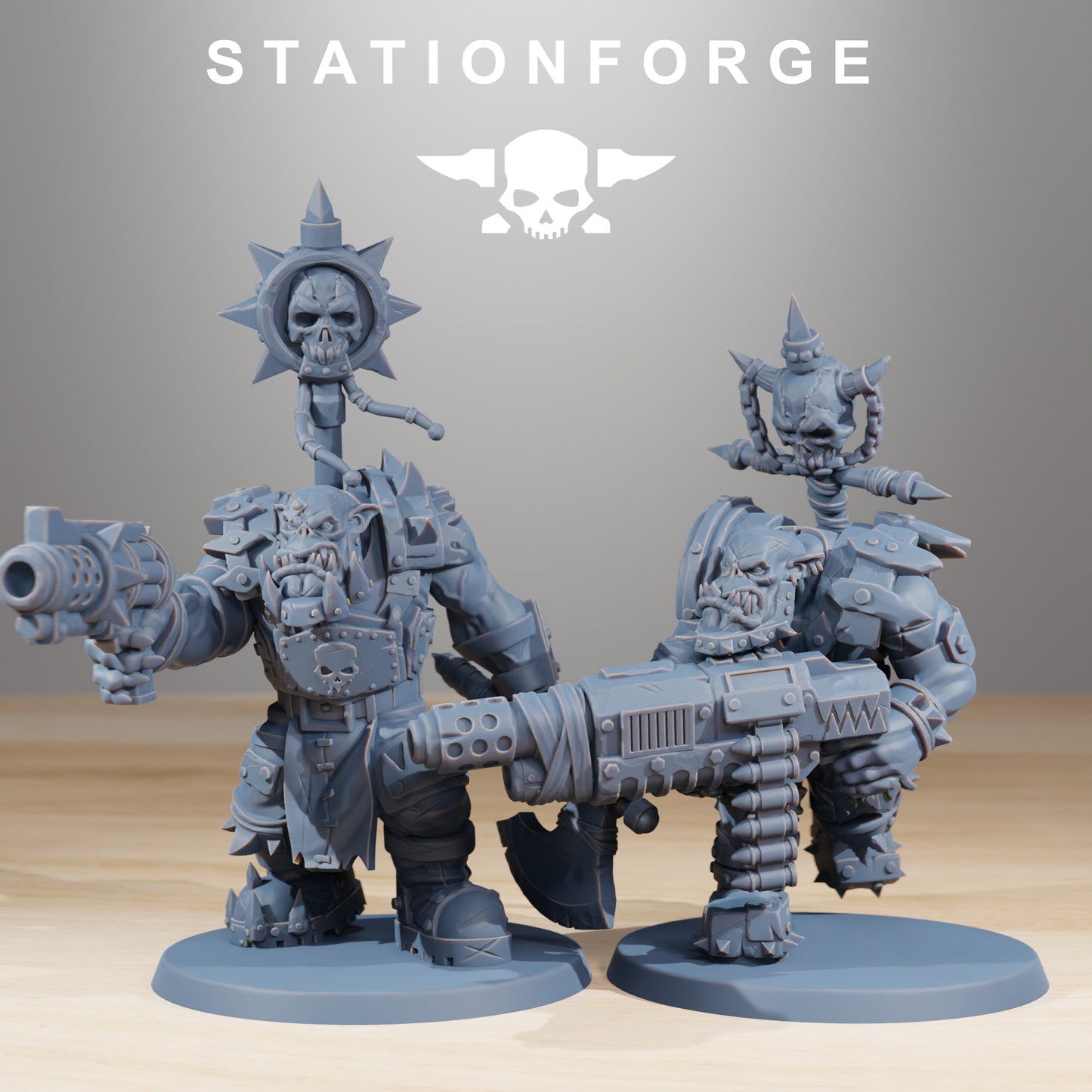 Orkaz SkullKrushers (x10) - TTRPG - Wargaming - Grimdark
