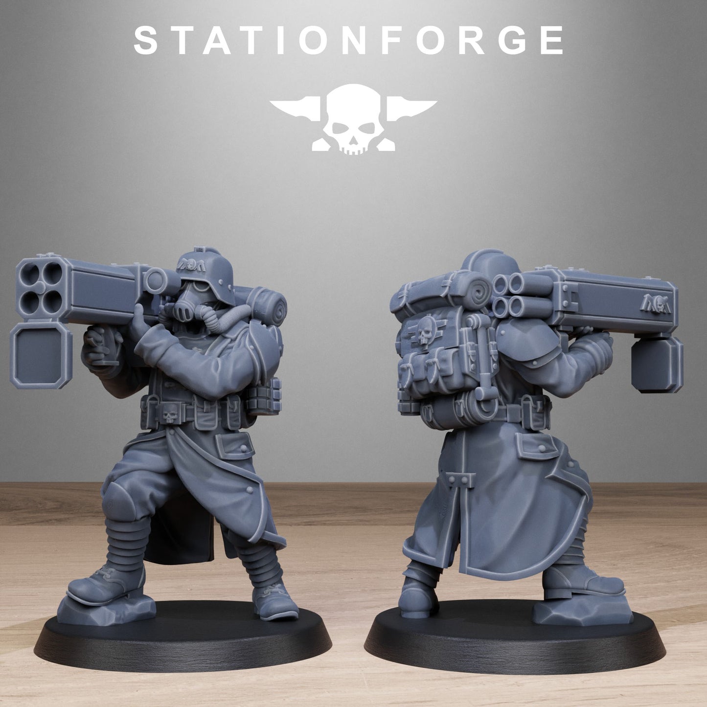 GrimGuard Rocketeers (x10) - TTRPG - Wargaming - Sci-Fi - Grimdark