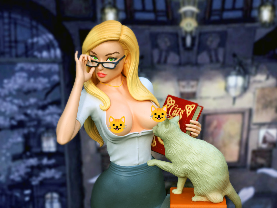 Class Teacher SFW/NSFW Sculpture (75mm to 500mm) - Unassembled/Unpainted/3D Print