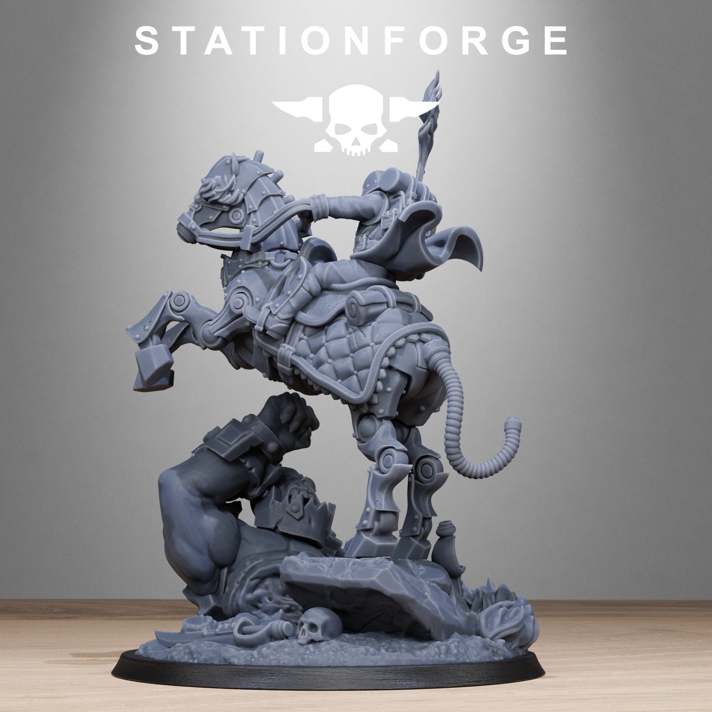 GrimGuard Officer Horseman - TTRPG - Wargaming - Grimdark