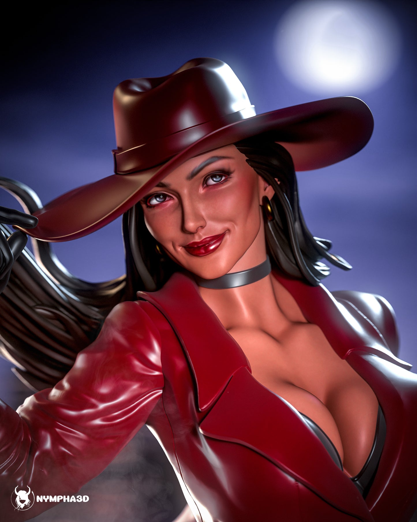 Carmen Sandiego SFW/NSFW Sculpture (75mm to 500mm) - Unassembled/Unpainted/3D Print