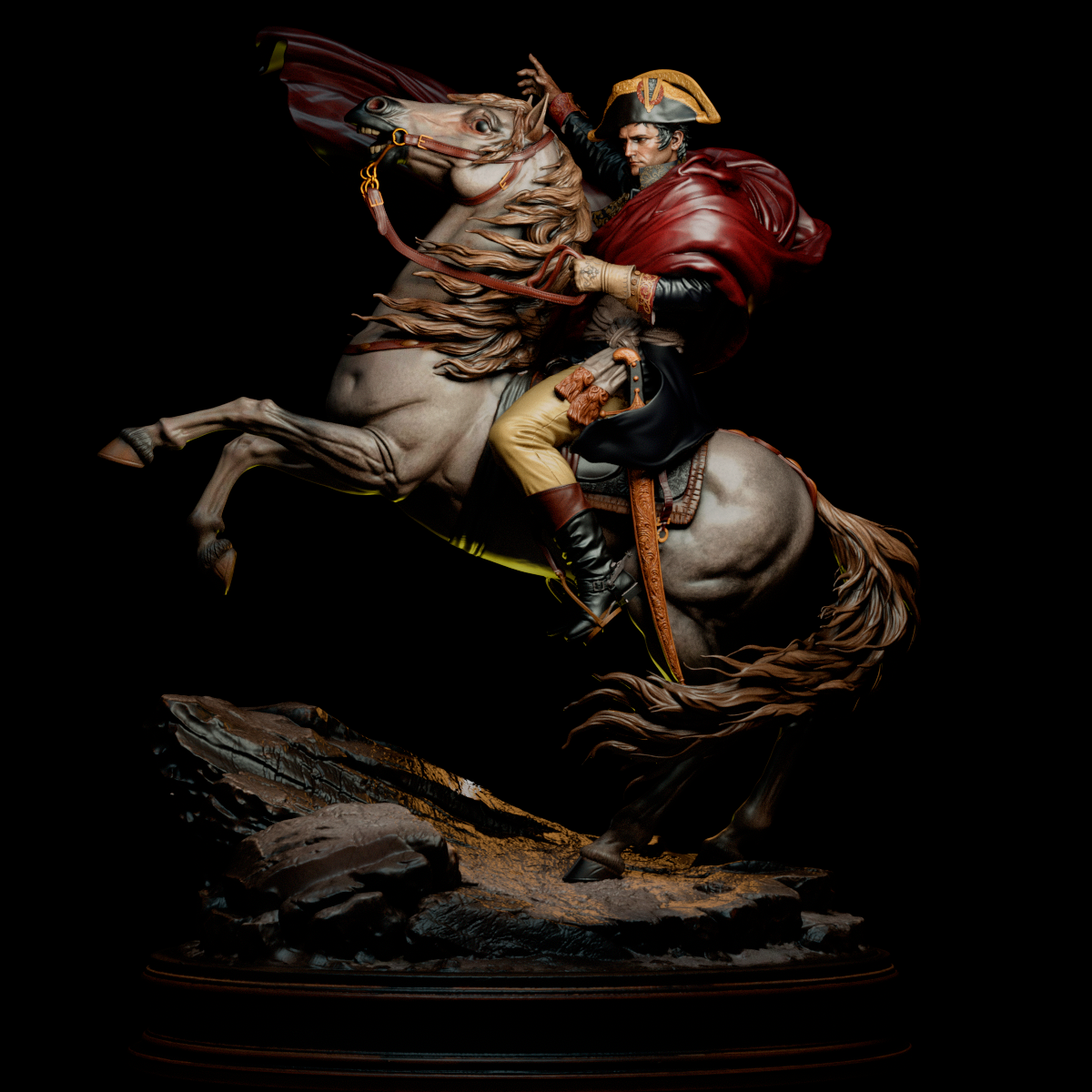 Napoleon Bonaparte Sculpture (75mm to 500mm) - Unassembled/Unpainted/3D Print