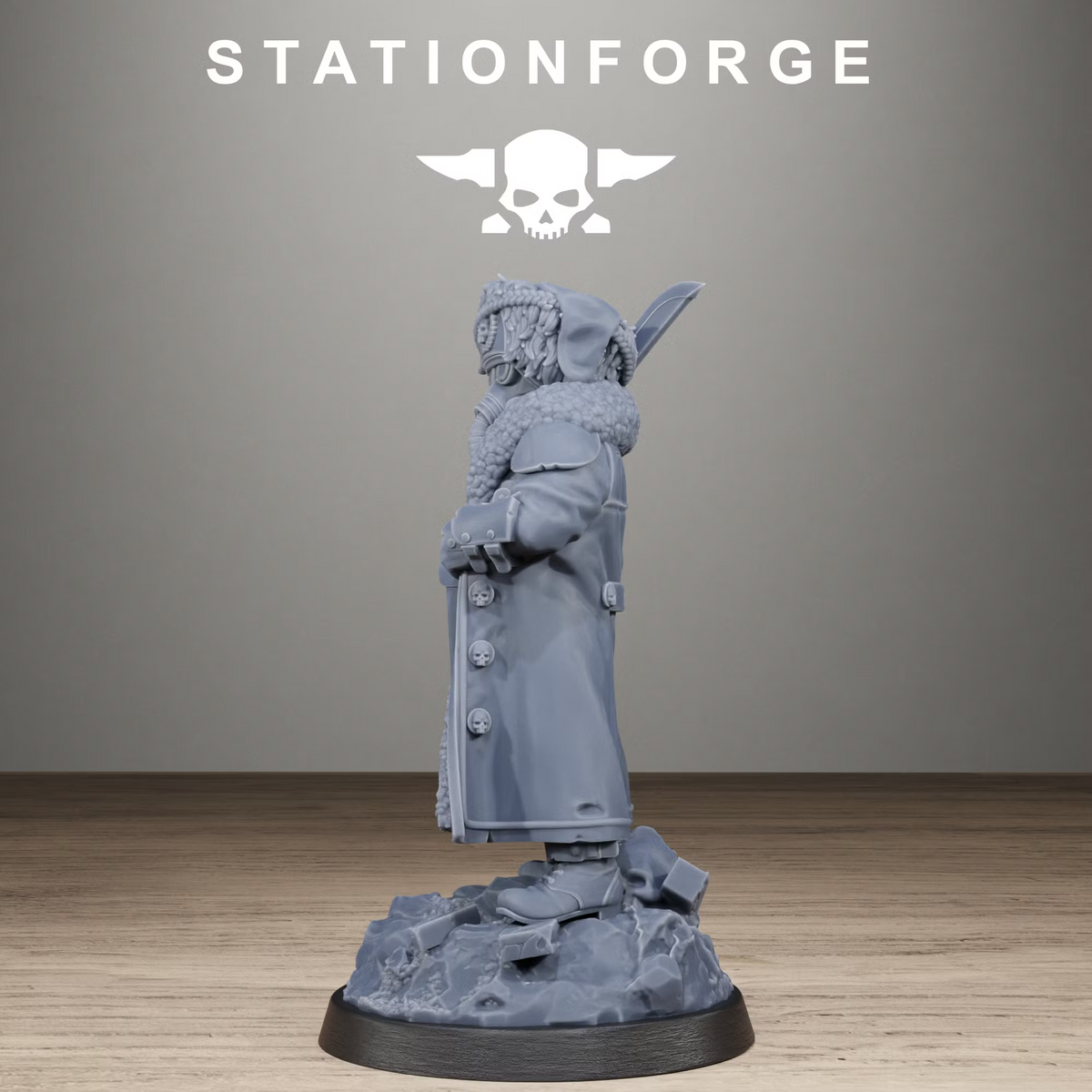GrimGuard Frostwatch Leader - TTRPG - Wargaming - Grimdark