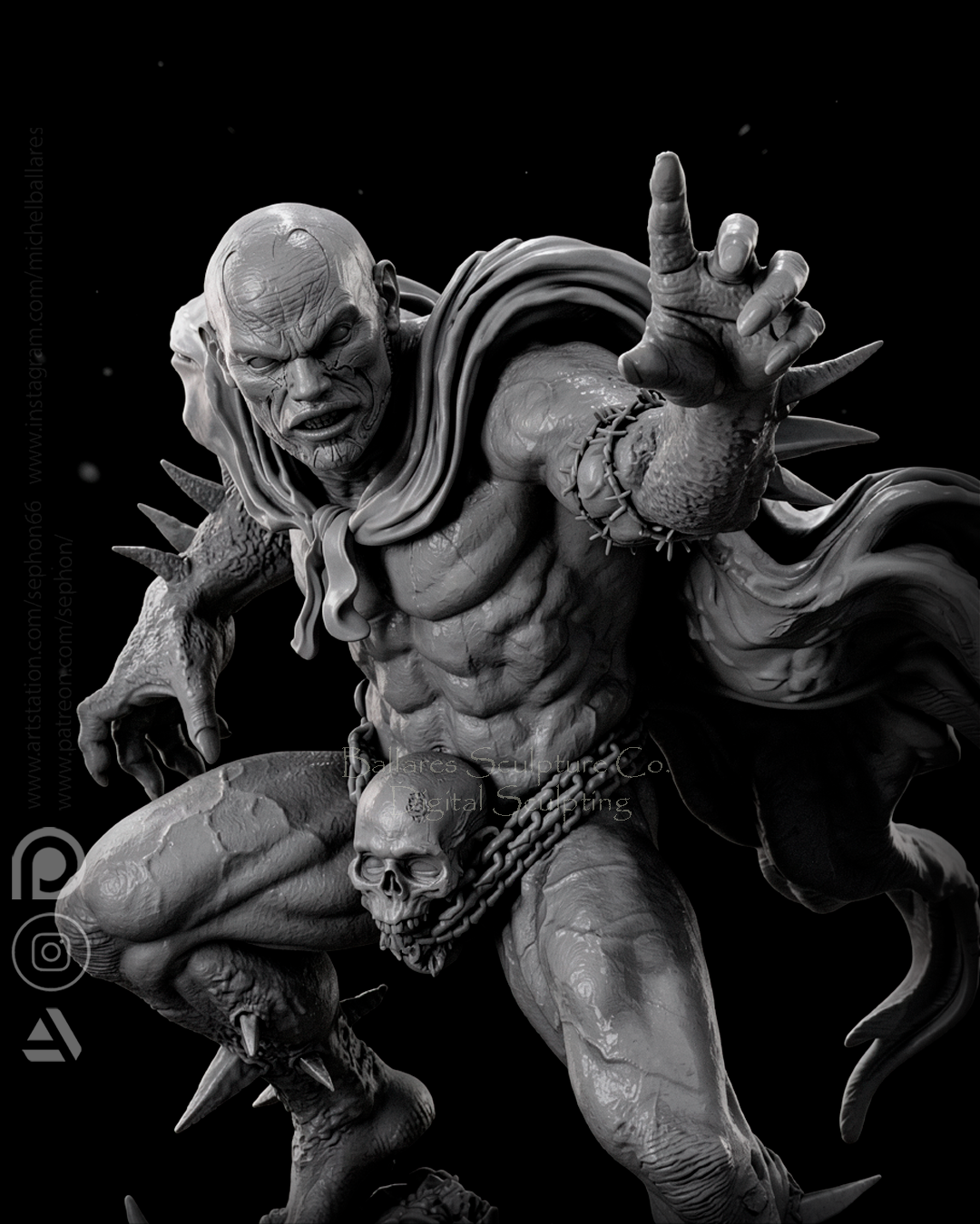 Spawn: Consequence of Sin (75mm to 500mm) - Unassembled/Unpainted/3D Print