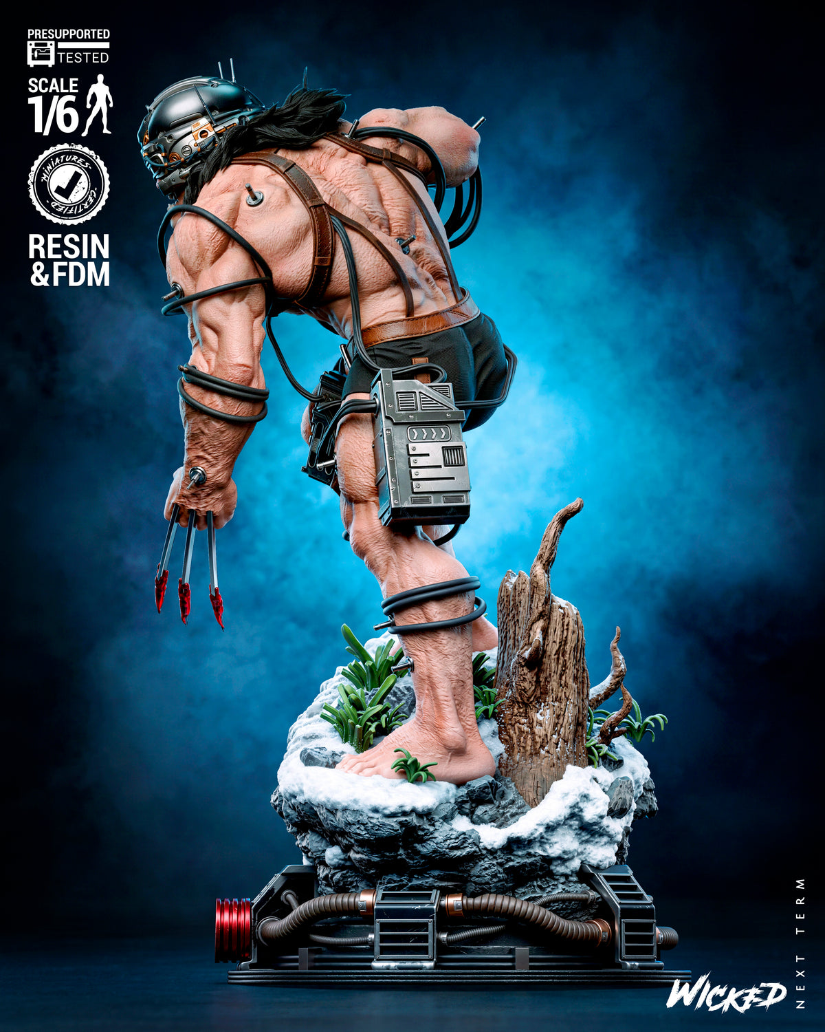 Weapon X Sculpture (75mm to 500mm) - Unassembled/Unpainted/3D Print