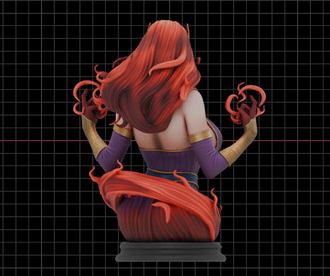 Scarlet Witch Egyptian Goddess Bust(75mm to 500mm) - Unassembled/Unpainted/3D Print