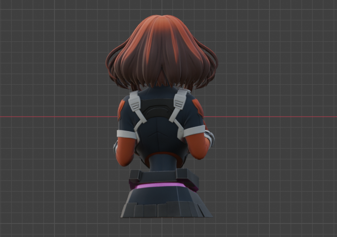 Uraraka Bust(75mm to 500mm) - Unassembled/Unpainted/3D Print