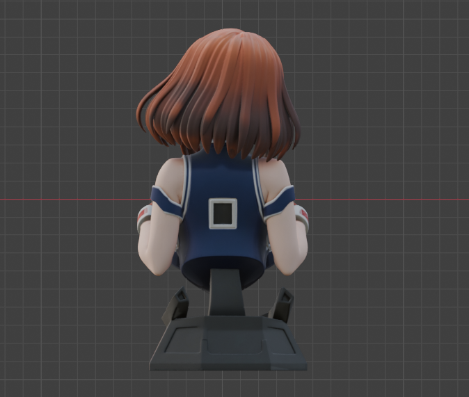 Zero-Gravity Heroine Bust (75mm to 500mm) - Unassembled/Unpainted/3D Print