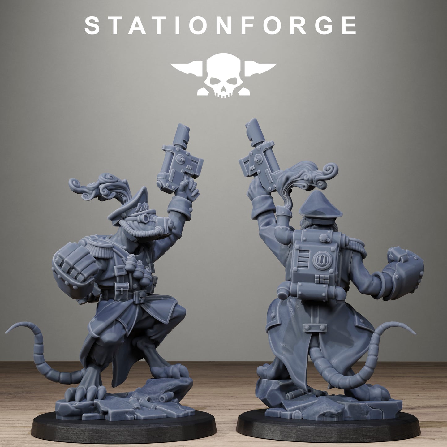 Raticus Officer (x2) TTRPG - Wargaming - Grimdark