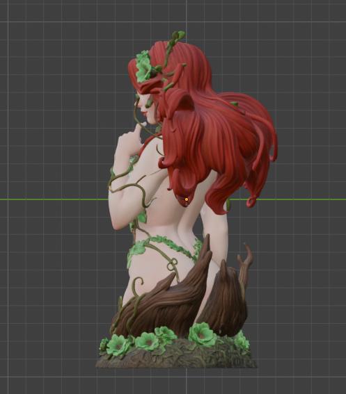 Buste de Poison Ivy (75 mm à 500 mm) - Non assemblé/Non peint/Impression 3D