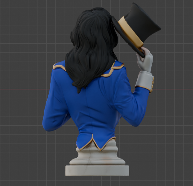 Zatanna Bust(75mm to 500mm) - Unassembled/Unpainted/3D Print