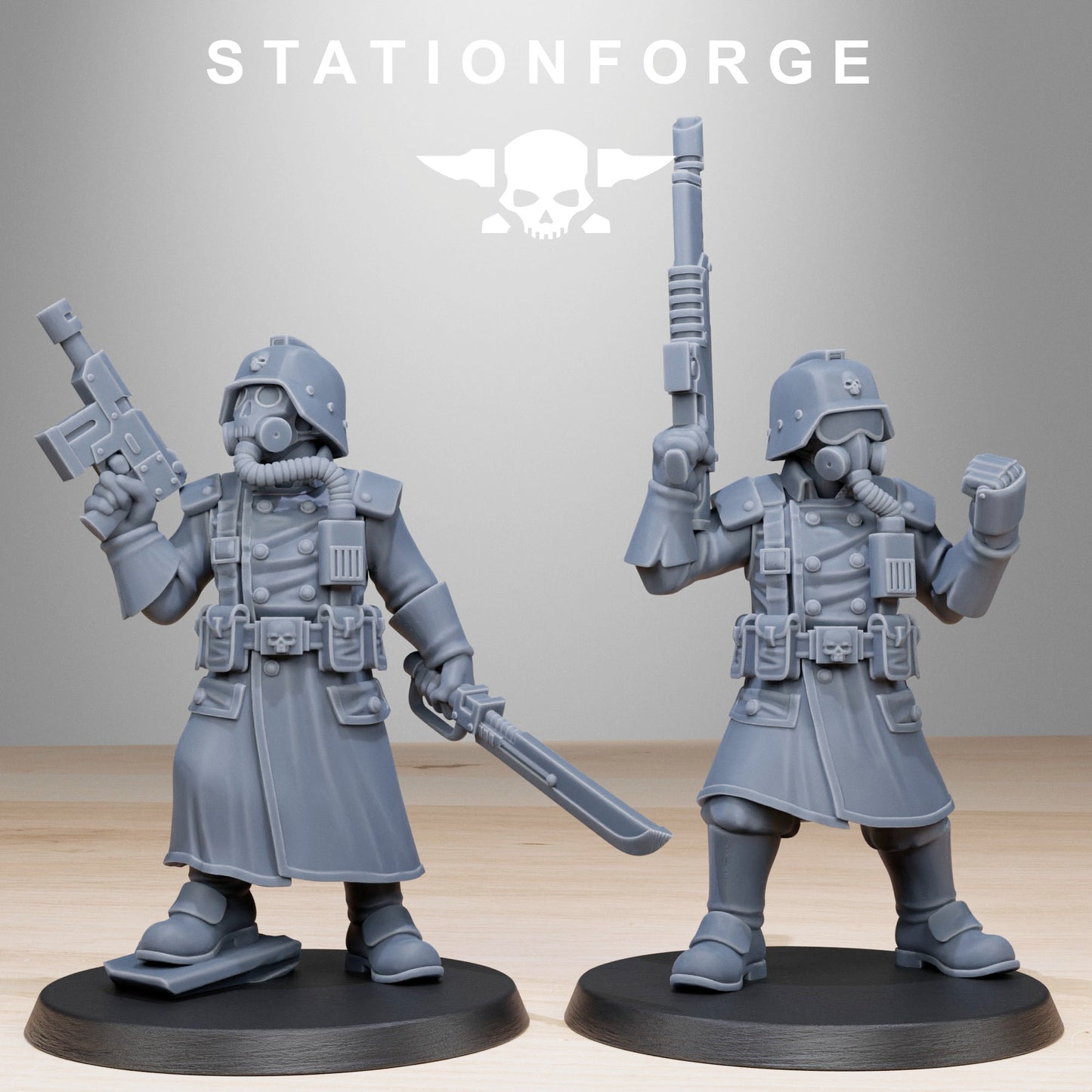 SteelGuard Militants (x10) - by Station Forge - TTRPG -Wargaming - Grimdark