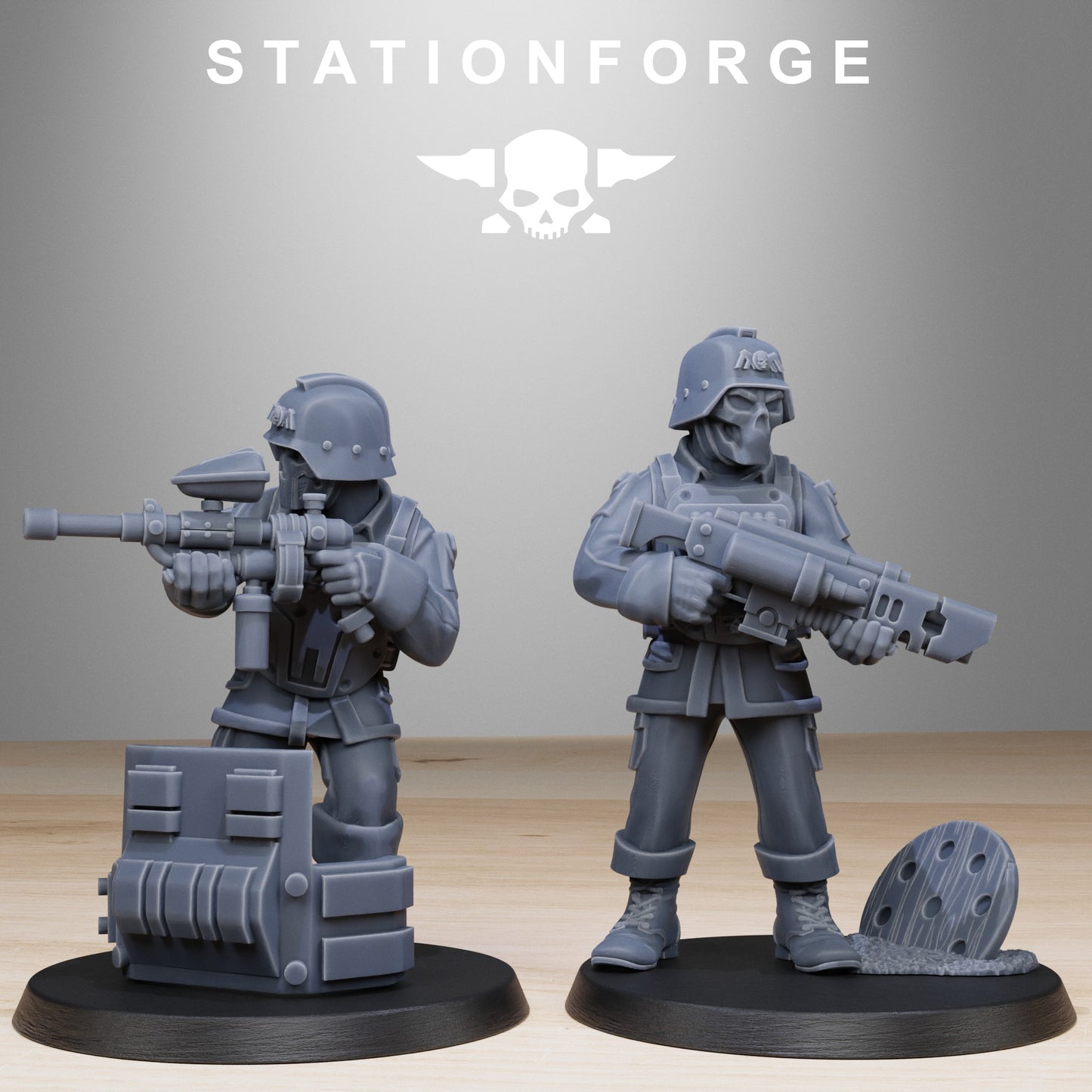 GrimGuard Paintball Squad (x10) - by Station Forge - TTRPG - Wargaming - Grimdark
